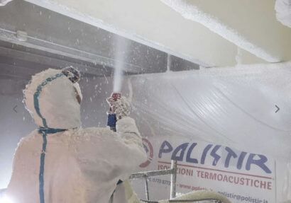 Cellulosa a spruzzo per l’isolamento acustico POLISOUND